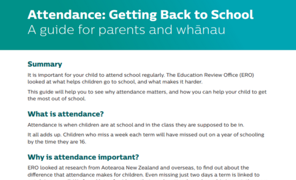Attendance Parents Guide Image