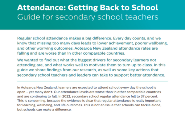 Attendance Secondary Guide Image