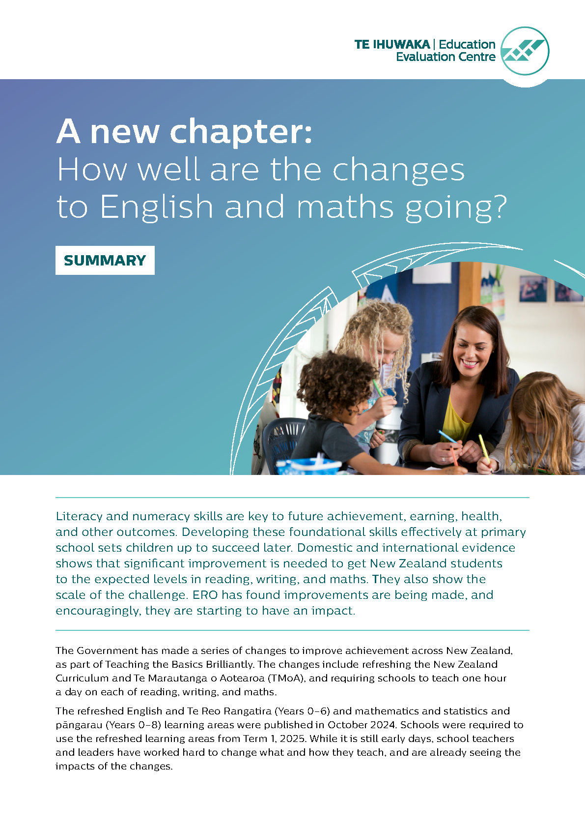 A New Chapter How Well Are The Changes To English And Maths Going (Summary Report) (1)
