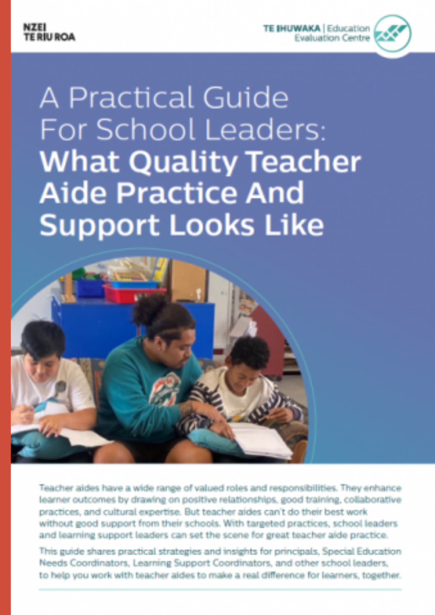A practical guide for school leaders: What quality teacher aide practice looks like