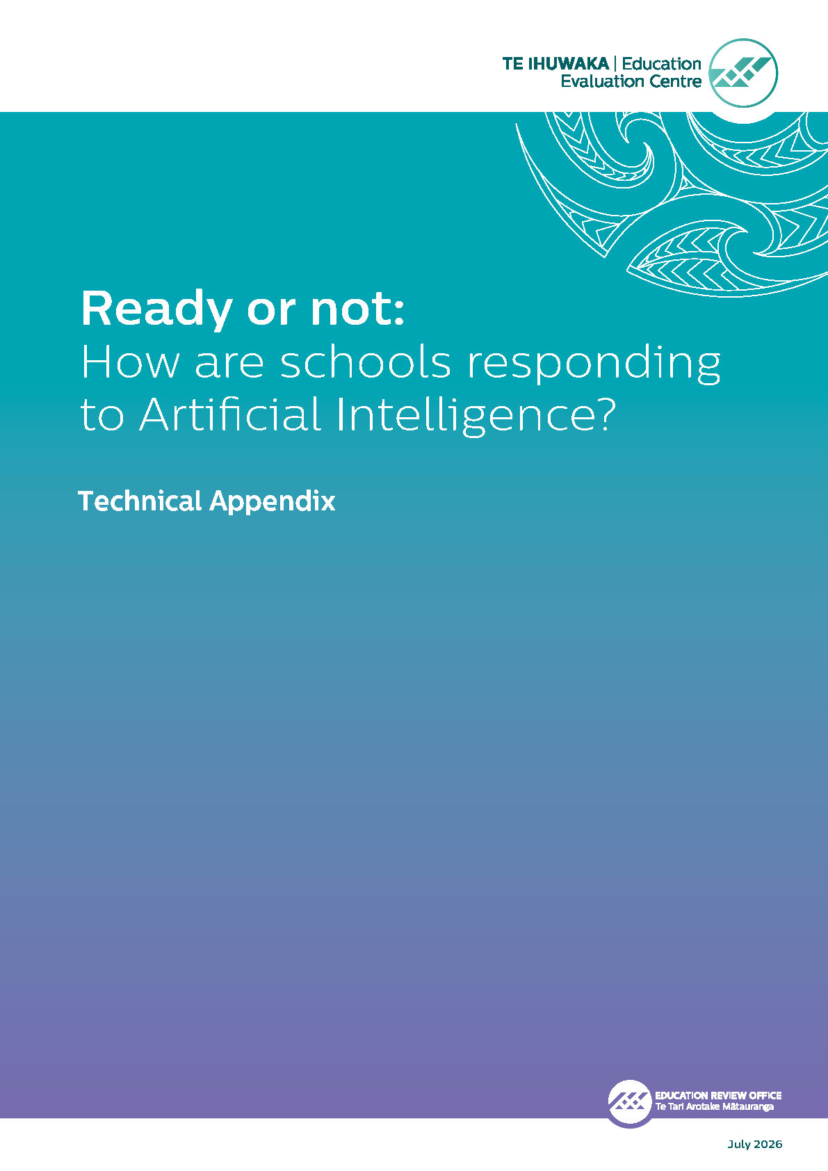 (Cover) Ready Or Not How Are Schools Responding To Artificial Intelligence (Technical Appendix)