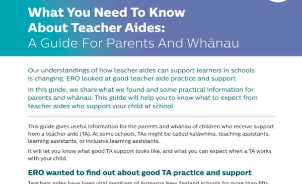 Teacher Aides Guide For Parents