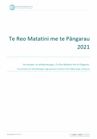 Te Reo Matatini me te Pāngarau 2021